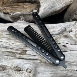Balisong Schmetterlingskamm, Outdoor-Camping-bungskamm, Kugellager, bungswerkzeuge, Schmetterlingskamm – Bild 4