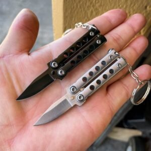 Mini Butterfly Knife Schlsselanhnger klein Balisong – Bild 5