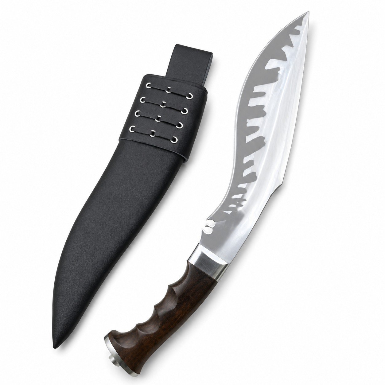 47950-main-white-clean Windjacke Nepalesisches handgemachtes Hundebein Kukri Messer