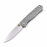 Butterfly 535 M390 Stone Wash-Klinge, Titan-Laserschaft, SF