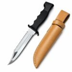 Snow Leopard Combat Straight Action Messer mit fester Klinge