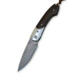 Damaskus geschmiedetes Klappmesser, tragbares Camping-Survival-Klappmesser