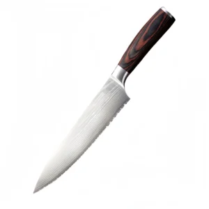 Gezahntes Messer aus Edelstahl zum Schneiden von gefrorenem Fleisch