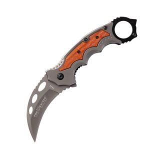 Fuchsholzgriffe, gefaltete Krallen, Karambit-Messer