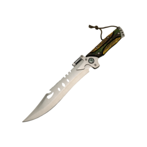 Multifunktions-Überlebensmesser, Holzgriff und Lanyard-Design, taktisches Outdoor-Messer