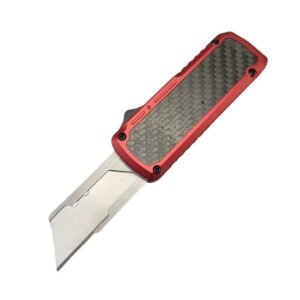 Kartonschneider mit Kohlefasergriff – Rot